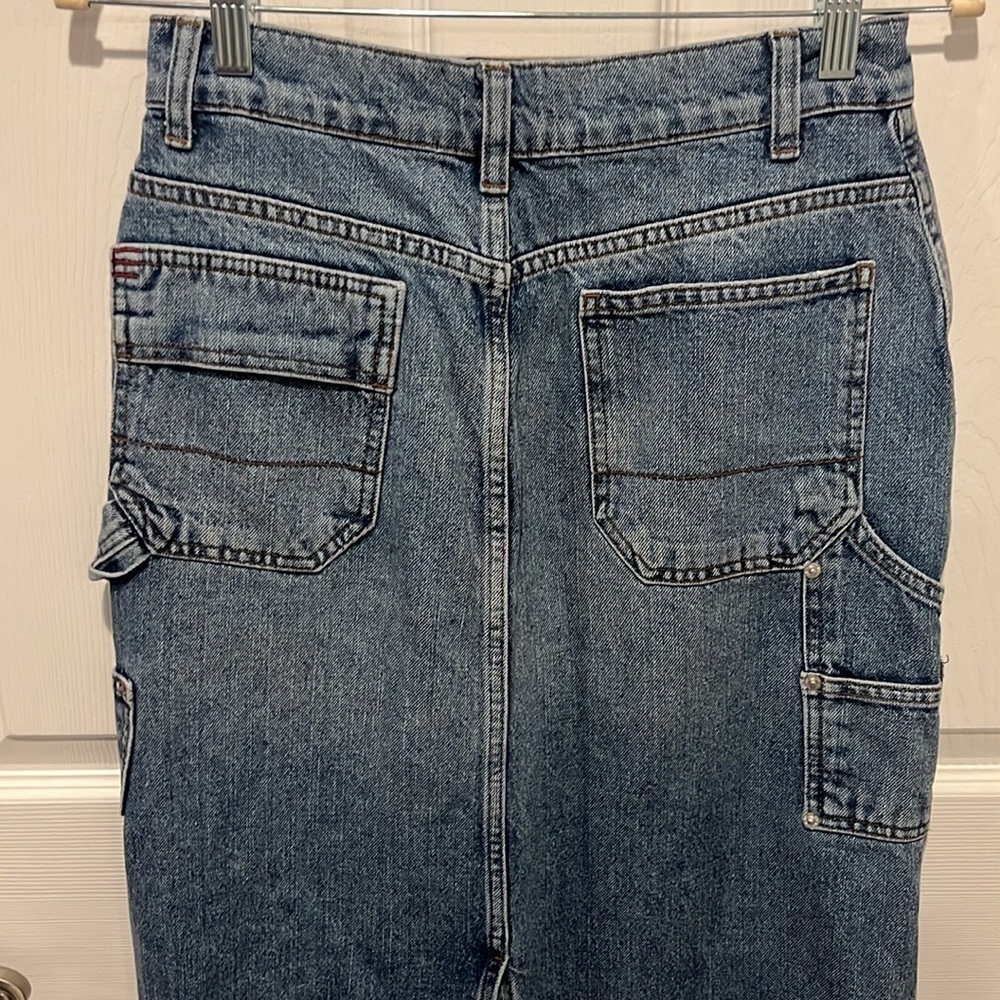 BDG urban outfitters denim carpenter maxi skirt size Small - Picture 6 of 9
